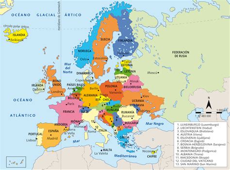 los paises de europa y sus capitales